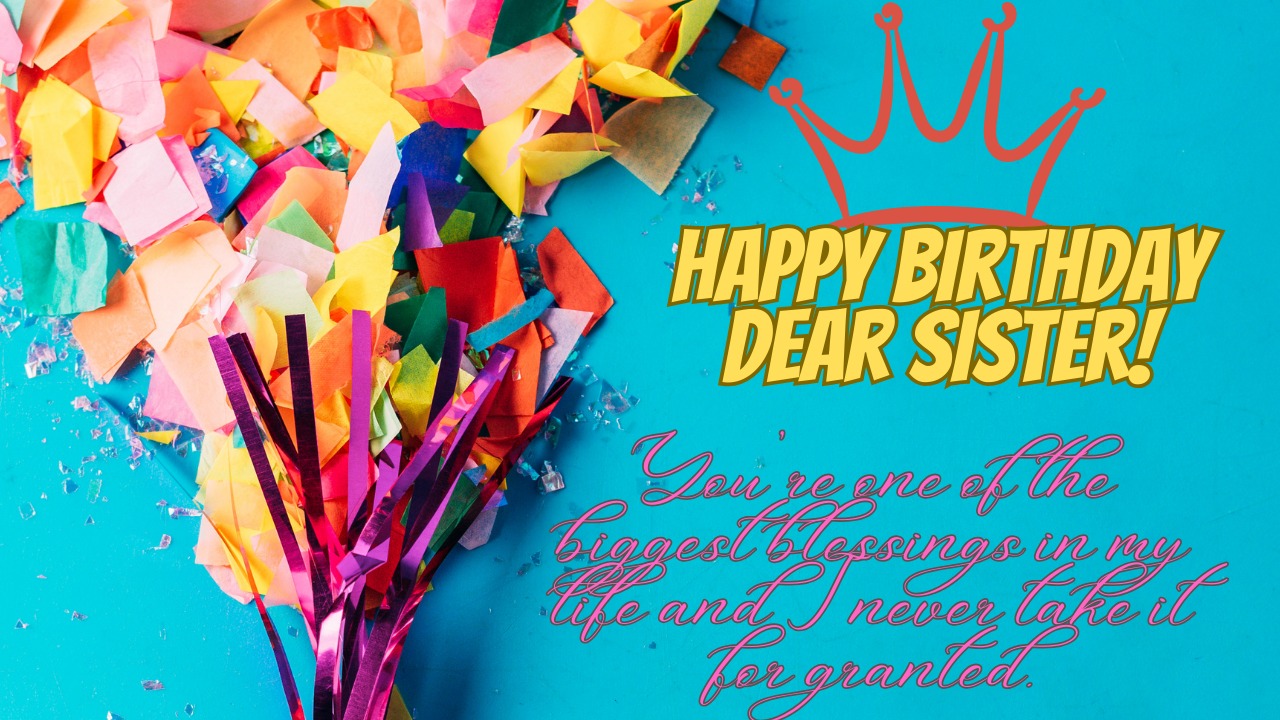 Lovely Birthday Wishes For Sister