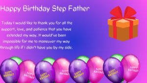 Unique Birthday Wishes for Stepfather