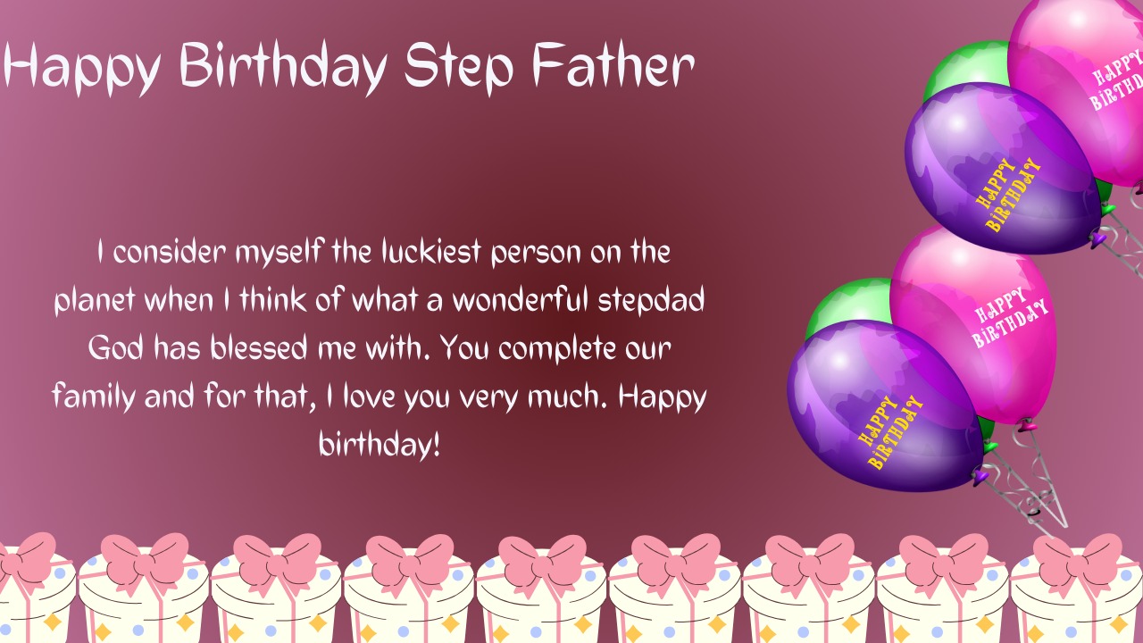 Unique Birthday Wishes for Stepfather