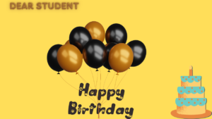 Bday Wishes Card For Student