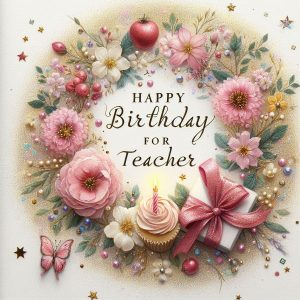 Happy bday Greeting For a Teacher