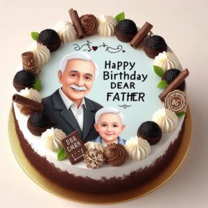 Happy Birthday Cake For Father Happy Birthday Wishes