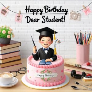 Happy Birthday Cake For Student Happy Birthday Wishes