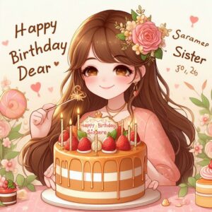 Happy Birthday Cake For Sister Happy Birthday Wishes
