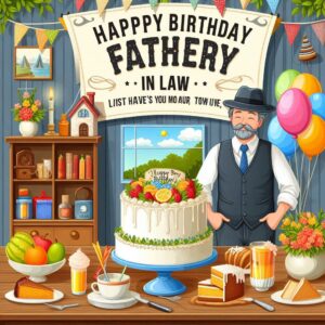 Happy Birthday Cake For Father-in-Law Happy Birthday Wishes