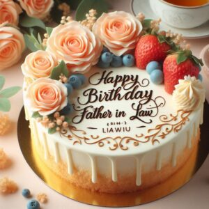 Happy Birthday Cake For Father-in-Law Happy Birthday Wishes