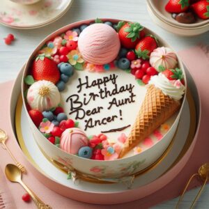 Happy Birthday Cake For Aunt Happy Birthday Wishes