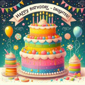 Happy Birthday Cake For Daughter Happy Birthday Wishes
