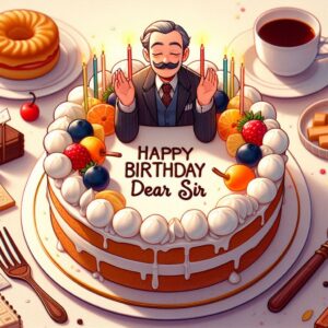 Happy Birthday Cake For Sir Happy Birthday Wishes