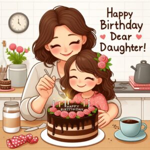 Happy Birthday Cake For Daughter Happy Birthday Wishes